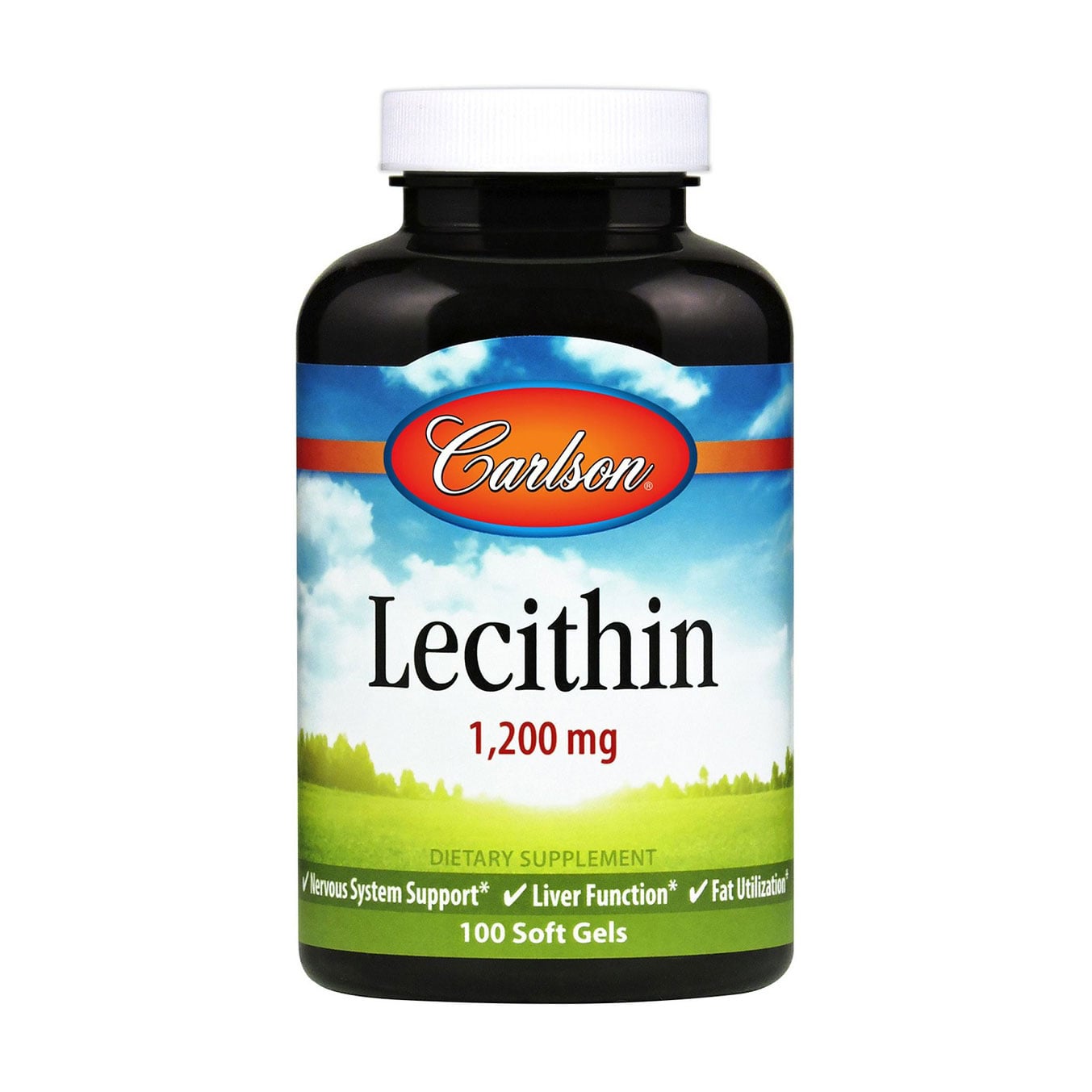 Лецитин Carlson Labs Lecithin 1200 мг, 100 капсул